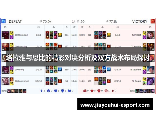 塔拉雅与恩比的精彩对决分析及双方战术布局探讨
